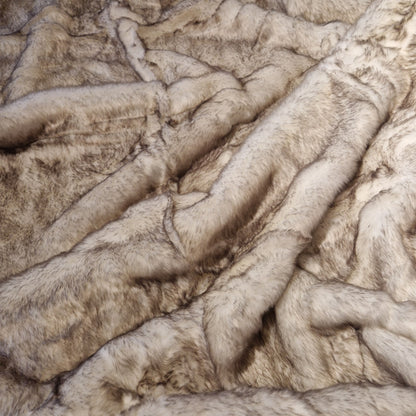 Pătură Moale 160x200cm, Imitatie Blană, Față Catifelată din Acril, Spate Poliester, Model PB8