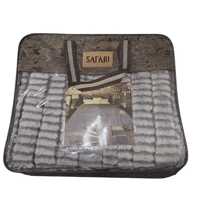 Pătură Moale și Călduroasă 210x230cm – Față Catifea Acrilică, Spate Poliester, Maro Elegant, RCG-3