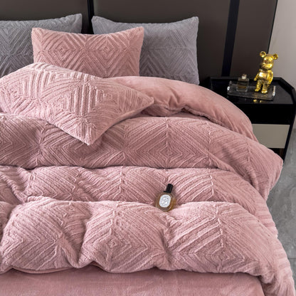 Lenjerie de pat 4 piese Cocolino Spic pink – LCS02P