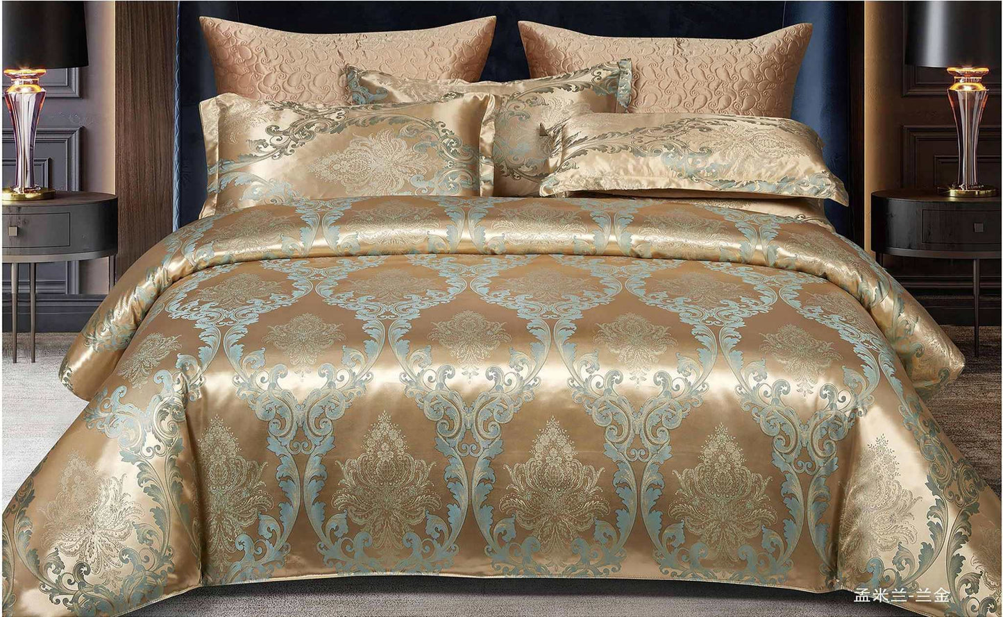 Lenjerie Jaquard 6 piese CasaNewConcept – Model T04