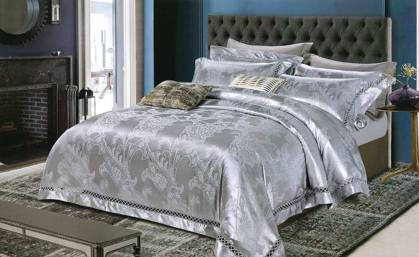 Lenjerie Jaquard 6 piese CasaNewConcept – Model T09